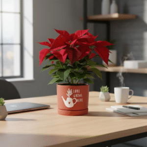 Clay Pots With Bottom Tray Printed