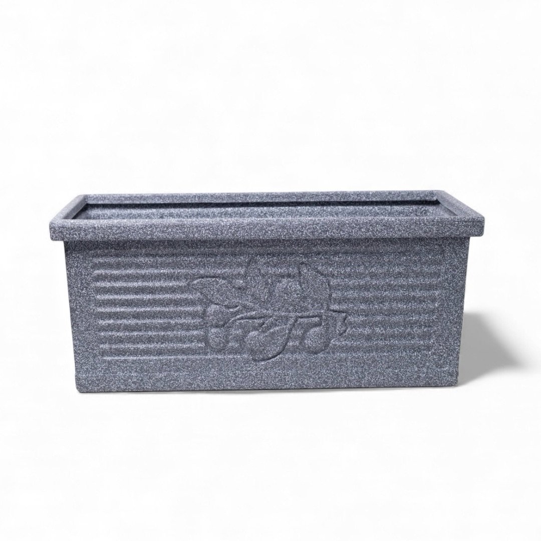 Nature & Science Flora 60 Rectangle Planter ( indoor & Outdoor ) Gray Stone