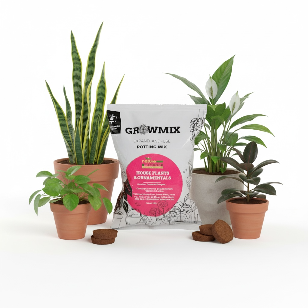 GrowMix Expand-and-Use Potting Mix Disc (125 g)
