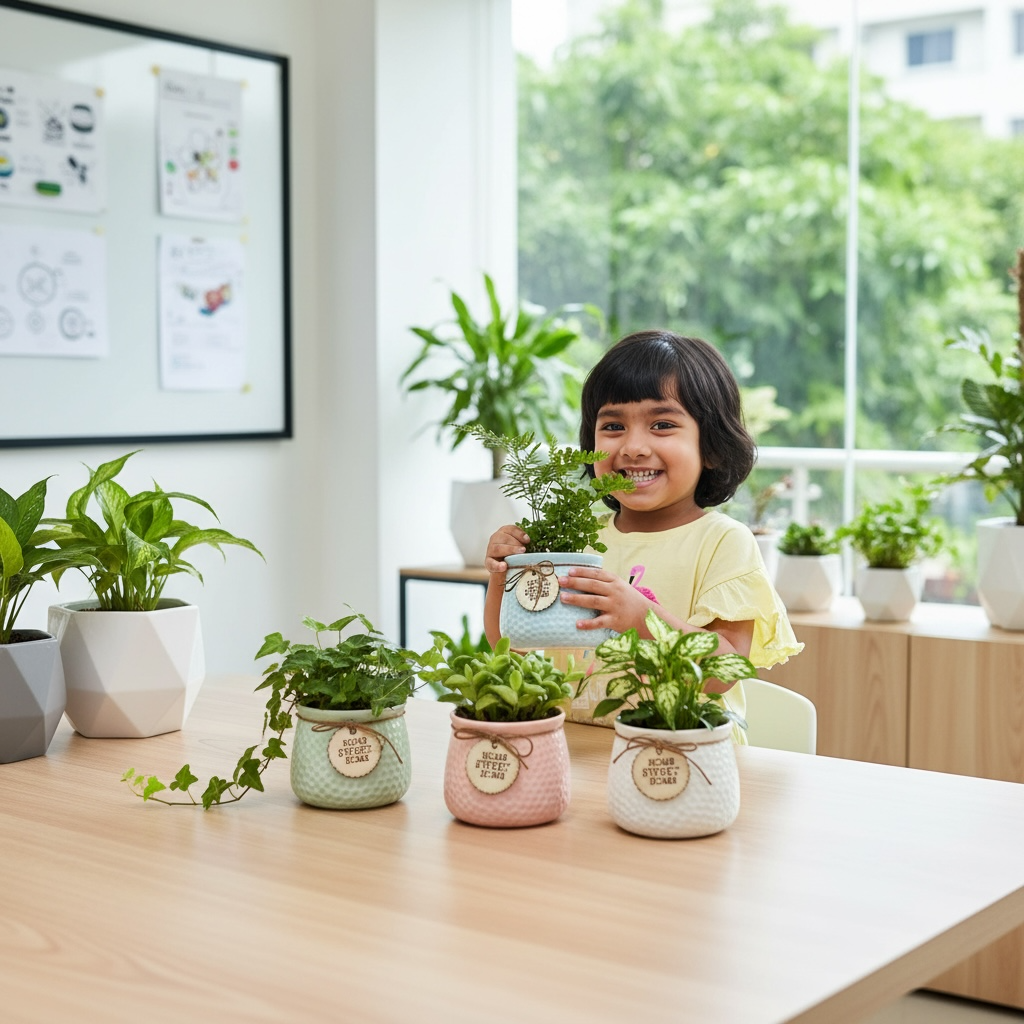 Home Sweet Home Ceramic Planter