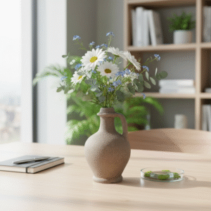 FRP Stone  Jug Vase – 30 cm Decorative Flower Pot