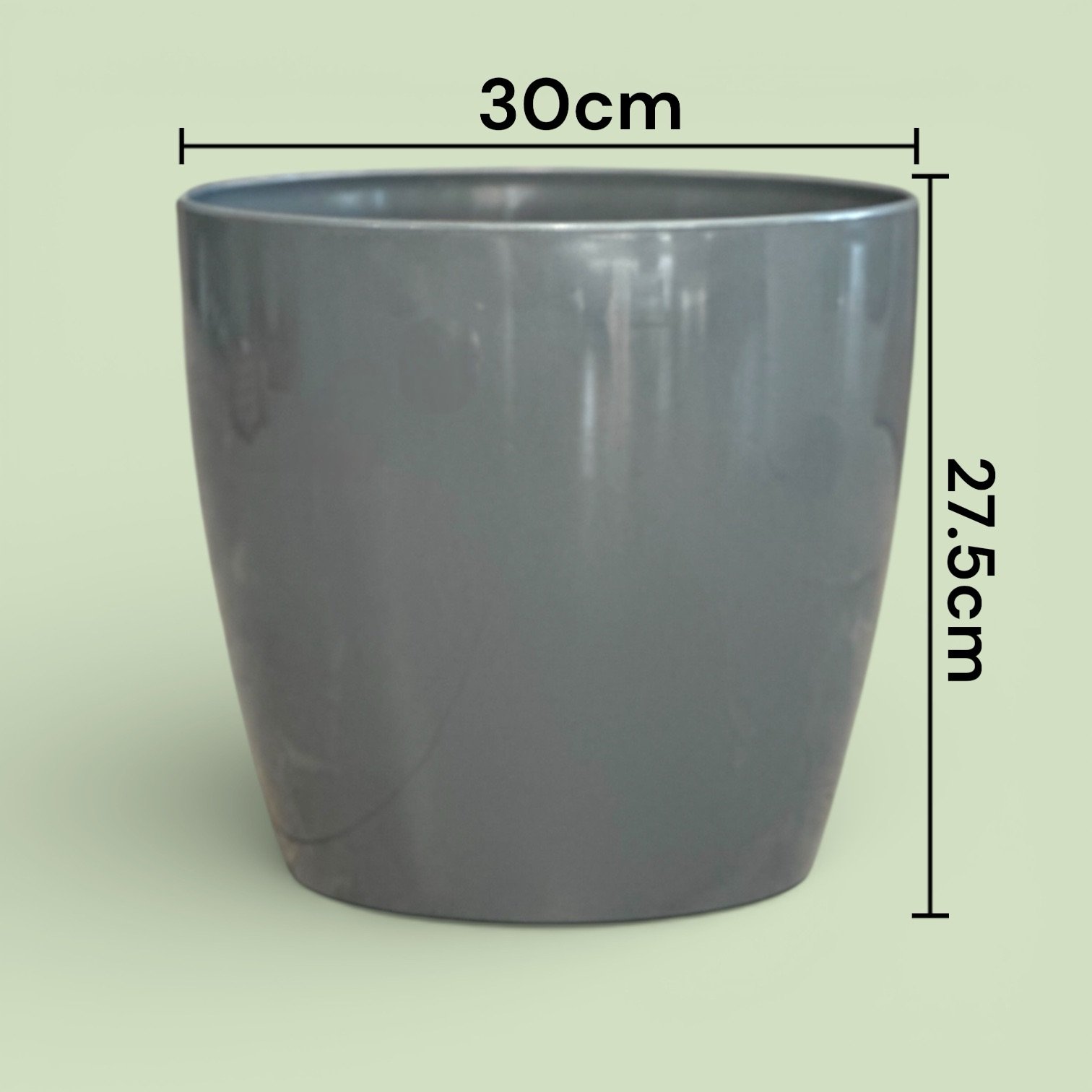 Premium Gloss Matt Finish Planter with Wheels - Image 4